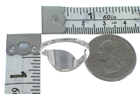 Genuine Sterling Silver And Multicolor Inlay Southwest Ring Size 7-3/4 YX76283